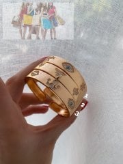 Özel Seri Zirkon Taşlı Çoklu Figür Detay Kelepçe Bileklik